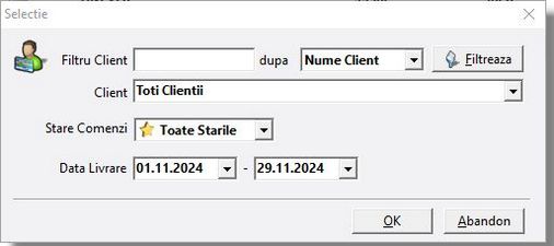Selectie_client_rapoarte_comenzi_livrare_cumulate_pe_termene_de_livrare